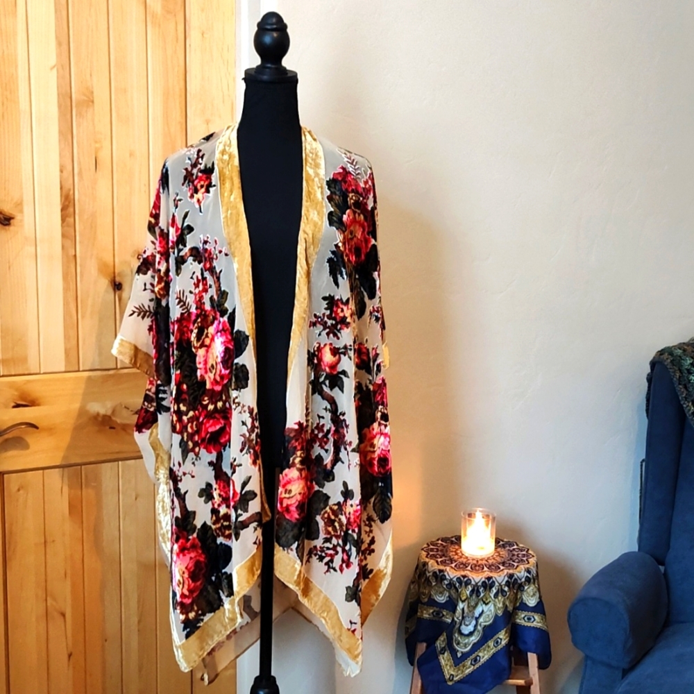 Bohemian rose wrap